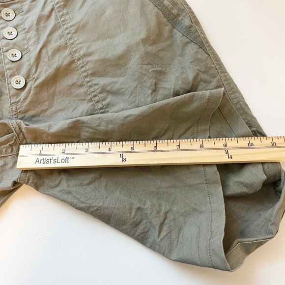 Sundance Everyday Explorer Shorts Green Exposed Button Fly - Size 6 - Picture 8 of 8